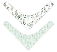 CRASPIRE 2 Sided 2Pcs Boho Eucalyptus Dog anas Spring Leaf Pet ana Triangle Scarf for Medium Large Dogs Reversible Cat Kerchief Adjustable Cats Bib Accessory Pets Birthday Party Outfit Decor