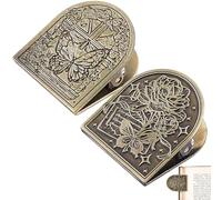 CRASPIRE 2 Styles Rose Metal Book Clip Butterfly Vintage Journal Metal Clip Bill Binder Clips Holder Decorative Binder Journal Clip for TN Travelers Art Reading Decoration Accessories