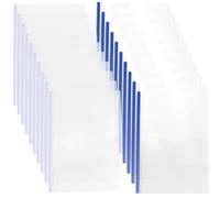 CRASPIRE 20 Sets Report Covers Sliding Bar 2 Colors Capacity A4 Size Folder 12In Book Slide Binders Bingding Clips Grip 70 Sheets Pull Rod Plastic for Office Loose Leaf Documents Holder