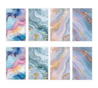 CRASPIRE 20 Sheets 4 Styles Clay Transfer Paper Colorful Ceramics Fluid Marble Water Soluble Transfer Sheet for Polymer Clay Underglaze Decals Earrings Jewelry Making Crafting DIY Pendants Hair Clip
