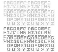 CRASPIRE 208PCS Rhinestone Alphabet Glitter Letter Stickers Silver Black Letter A~Z Glitter Alphabet Crystal Self-Adhesive Diamond Letter Stickers for Art Crafts Clothing DIY Decoration