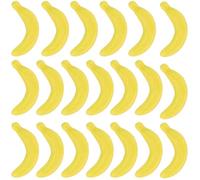 CRASPIRE 20Pcs Banana Party Decorations Artificial Bananas Mini Small Imitation Realistic Lifelike Simulation Foam Yellow Fruit Decoration for Christmas Wedding Pretending Props Home Accessories
