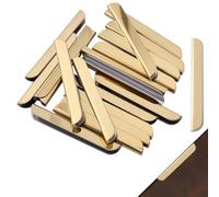 CRASPIRE 20Pcs Notebook Corner Protectors Book Edge Covers Small Alloy Golden Guard Vintage Paper 2.1 x 0.3 Inch Metal Edge Protector Clips for Binder Notebook Diary Journal Album DIY Holder