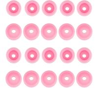 CRASPIRE 20pcs/set 1/5 Inch Pink Nail Drill Bits Caps Professional Silicone Plastic Dust Stopper Holder for Nail Drill Nails Electric Dust Collector Bits Dustproof Protector Caps Nails Art Tools