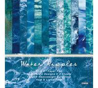 CRASPIRE 24Pcs 12 Style Water Texture Background Scrapbook Paper Pad 15x15cm Cadet Blue Sea Ocean Patterned Greeting Cardstock Decorative Sheets for Album Scrapbooking Journal Cards DIY Making Decor