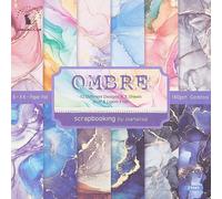 CRASPIRE 24Pcs Scrapbook Paper Pad Colorful Gilt Style Origami Paper Colorful 6×6”Single-Sided Colored Patterned Decorative Craft for Junk Journal Craft DIY Background Diary Album