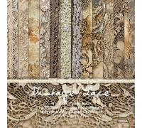 CRASPIRE 24Pcs Scrapbook Paper Pad Lace Trim Background Origami Paper 6×6 Inch Single-Sided Papers Light Grey Diary Decoration Paper for DIY Background Junk Journal Craft Art Photo Album Card Making
