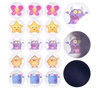 CRASPIRE 25Pcs Potty Training Seat Magic Sticker Animal Star Potty Targets Toilet Color Changing Sticker Round PVC Reusable for Kid Baby Pee Training