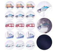 CRASPIRE 25Pcs Potty Training Seat Magic Sticker Car Vehicle Potty Targets Toilet Color Changing Sticker Round PVC Reusable for Kid Baby Pee Training