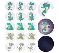 CRASPIRE 25Pcs Potty Training Seat Magic Sticker Dinosaur Animal Potty Targets Toilet Color Changing Self-Adhesion Sticker Round PVC Reusable for Kid Baby Pee Training