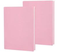 CRASPIRE 2Pcs Pink Book Cover Elastic Book Covers 9 x 14in Notebook Wrap Sleeve Up to 9 x 11in Stretchable Cloth Rectangle Washable Reusable Protective Sleeves for Hardcover Books Paperback Textbook