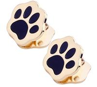 CRASPIRE 2Pcs Travelers Notebook Clip Journal Binder Clips Gold Metal Paw Print Vintage Retro Alloy Decorative Page Holders Accessories for TN Travelers Art Journaling Reading Decoration