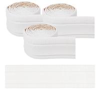 CRASPIRE 3 Rolls 3D Wall Molding Trim White 272 x 3.15 inch Peel and Stick Crown Floor Baseboard Foam Waterproof Self Adhesive Sticky Decorative Wallpaper Border for Mirror Frame Wall Lines Office