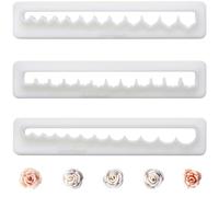 CRASPIRE 3 Shapes Flower Petal Polymer Clay Cutters Basic Clay Cutter for Polymer Kit Boho Vintage Mini Floral Earring Pattern Press Molds Jewelry Making DIY Crafts Bakery Cake Ear Studs