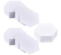 CRASPIRE 300Pcs Paper Quilting Template Hexagon White English Paper Piecing Reusable Paper Piecing Stencil for DIY Patchwork Crafts Sewing Making Use in Sewing Paper Piecing Templates