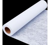 CRASPIRE 32.8Yd x 15.8" White Iron on Fusible Interfacing Fabric Textiles Polyester Interfacing for DIY Crafts Supplies Stabilizer Covering Scratchy Stitches for Sewing Quilting Crafting