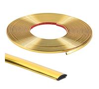 CRASPIRE 33Ft/10M Molding Trim Peel and Stick Gold Flexible Self Adhesive Waterproof Wall Mirror Corner Round Edge Tile Trim Ceiling Countertop for Floor Furniture Baseboard Border Door