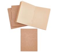 CRASPIRE 3Pcs Passport Size Travelers Notebook Inserts Traveler Notebook Refills Blank 12.5 x 9.2cm 192 Pages 80gsm Kraft Paper Hand Stitched Booklets Insert Refill for Journals Diaries Planners