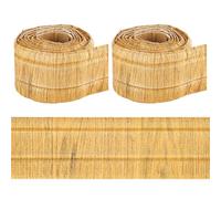 CRASPIRE 4.6mx8cm Peel and Stick Wallpaper Border Crown Molding Peru Wood Grain Self Adhesive Flexible 3D Baseboard Trim Vintage Mirror Sticky Wall Edging Base Lines Foam for Hotel Home DIY Decor