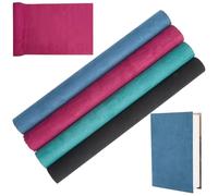 CRASPIRE 4 Colors Suede Book Cloth for Books Binding 130 x 30cm Fabric Surface Paper Backed Bookcover Books Album Scrapbooking Archival DIY Covering Protector Bookcloth Bookbinding Supplies