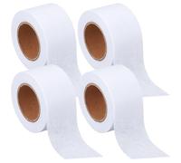 CRASPIRE 4 Roll Fusible Batting Seam Tape 1.5 Inch x 15 Yards Iron on Hem Tape White Seam Tape Fusible Batting Tape for Quilting Fusible Sheer Tape Hemming Tape for Art Quitting Batting Sewing