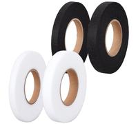 CRASPIRE 4 Rolls Iron on Hemming Tape 70 Yards Stitch Witchery Hemming Tape White Black Fusible Tape Adhesive Wonder Web No Sewing Required Fabric Fusing Hem Tape Adhesive for Curtain Pants Clothes