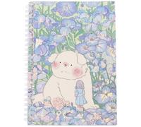CRASPIRE 40 Sheets Reusable Sticker Storage Book Collection with Tweezers Scraper A5 Blank Stickers Organizer Books Purple Dog Collecting Holder Album Release Paper for Labels Scrapbooks Storaging