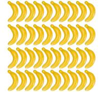 CRASPIRE 40Pcs Artificial Banana Mini Imitation Yellow Banana Decoration Decor Foam Lifelike Simulation Fake Fruit for Christmas Wedding Pretending Props Home Kitchen Model Play Crafts Decoration