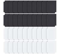 CRASPIRE 40Pcs Card Storage Dividers Trading Card Box Separator 3.7" x 2.8" Black White Frosted Plastic Sorting Boxes Standard Organizer Deck Tray Divider with Tab for Baseball Playing