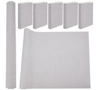 CRASPIRE 43 x 16.5 inch Book Cloth for Book Binding Fabric Linen Surface Paper Backed Bookcover Notebook Wraps Light Grey Book Covering Protector Bookbinding Supplies for Books Album DIY Scrapbooking