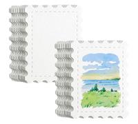 CRASPIRE 50 Sheets Watercolor Paper Cards Blank Watercolor Postcards 300gsm Cotton Pulp 7.3x5.5cm Fine Grain Deckle Edges Creative Artist Trading Card for DIY Craft Tickets Stamps Drawing Gift