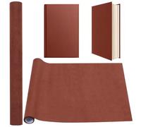 CRASPIRE 51 x 11.8 Inch Dark Brown Book Cloth Paper Backed Book Cover Suede Fabric Surface Bookbinding for Book Binding Supplies Scrapbooking Protector Book cloth Album Adult DIY Crafts