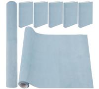 CRASPIRE 51 x 11.8inch Suede Book Cloth for Book Binding Fabric Surface Paper Backed Bookcover Books Album Sky Blue Scrapbooking Archival DIY Covering Protector Bookcloth Bookbinding Supplies