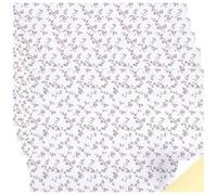 CRASPIRE 6 Sheets Mini House Rose Floral Wallpaper Floorboards Rural Self Adhesive Victorian Vintage Miniature Floor Wall Paper 12.7x8.3in DIY Mini Peel and Stick Decal Stickers Living Room Decoration