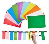 CRASPIRE 600PCS Cable Labels Tags Self-Adhesive Cable Markers 10 Colours Waterproof Tear Resistant Wire Labels Cable Tags Stickers Support Handwriting and Printing