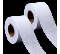 CRASPIRE 60Yds x 2In Fusible Batting Seam Tape Iron on Hemming Tape White Seam Tape Single-Side Adhesive Sheer Binding for Art Quitting Batting Sewing Cloth Pants DIY Craft Supplies