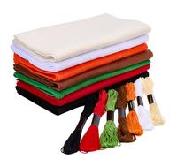 CRASPIRE 7 Colors Felt Fabric Sheets Colored Soft Rolls Bundle 91.5 x 20cm White Black 1.4mm Thick with Cotton Sewing Thread Woven Craft Fabrics for DIY Craftwork Patchwork Craft Halloween Christmas