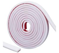 CRASPIRE 9.8ft x 0.6inch Peel and Stick Trim White Self-Adhesive Soft Decorative Strip Wall Molding Trim for Walls Chair Rail Panel Moulding for Home Decor Tile Edge Door Mirror Frame