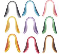 CRASPIRE 900pcs Gradient Color Quilling Paper Strips Set Width 5mm Length 39cm Origami Paper Quilling Art Strips for Craft Enthusiast Adults Beginner DIY Hand Craft Christmas