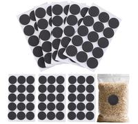 CRASPIRE 90Pcs Healing Injection Ports Round Furniture Pads 25mm Mushroom Flat Round EVA Foam Self Adhesive Injection Lids Caps Pads for Mushroom Spawn Grow Bags Jar Lids Table Chair Furniture