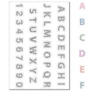 CRASPIRE A-Z Initial Letters Alphabet Clear Rubber Stamp 0-9 Numbers Transparent Silicone Seals Stamp for Journaling Card Making DIY Scrapbooking Handmade Photo Album Notebook Decor