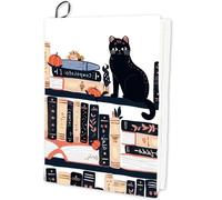 CRASPIRE Black Cats Stretchable Book Cover Washable Reusable Book Sleeve Protector Back to School Elastic Notebook Wrap Suitable Fit Most Hardcover Textbook Classroom Student Teacher
