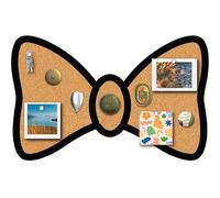 CRASPIRE Bow Pin Cork Board Framed Bulletin Display Badge Vintage Wooden Decorative Corkboard 11.8 X 7.5 Wall Mounted Memory Memo Brooch Lapel Holder Storage for Home Bedroom Women Gift Wedding