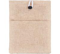 CRASPIRE Brown Book Sleeve Cotton Line Fabric Binding Book Cover with Button Washable Reusable Protector Notebook Cloth for Adult Scrapbooking DIY Crafts for Hardcover Paperbacks Book Lovers