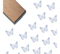 CRASPIRE Butterfly Wood Stamp Insect Rubber Stamps Natural Wooden Reusable Vintage Decorative Small Animal Butterflies Print Scrapbooking Seal for DIY Journaling Card Making Planner Arts Crafting