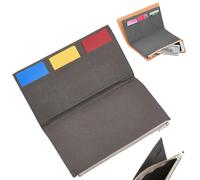 CRASPIRE Canvas Zipper Pocket 1 Wallet Insert Pouch Travelers Notebook Zipper Pouch Refill for TN Accessories Standard Size Card Holder Storage Bag Paper File Folder Stationery Gray 8x4.7 inch