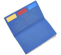 CRASPIRE Canvas Zipper Pocket for Travelers Notebook Standard Passport Size 8x4.7In Insert Pouch Refill File Folders Blue Planner Wallet Card TN Accessories Holder Invoice Storage Bag Journal Cover