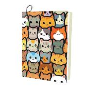 CRASPIRE Cat Stretchable Book Cover Cartoon Animal Washable Elastic Large Nylon Book Sleeve Reusable Book Protector Notebook Wraps for Hardcover Books Textbook Gift