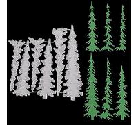 CRASPIRE Christmas Tree Metal Die Cuts Forest Cut Stencils Pine Tree Plant Merry Christmas Cutting Dies for Xmas Holiday DIY Scrapbook Embossing Album Paper Photo Card Craft Festival Decor