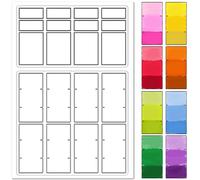 CRASPIRE Color Palette Paint Clear Rubber Stamps Chart Color Switches Artist Vintage Reusable Transparent Silicone Stamp Seals for DIY Scrapbooking Journaling Card Making Decor Photo Album Decorative